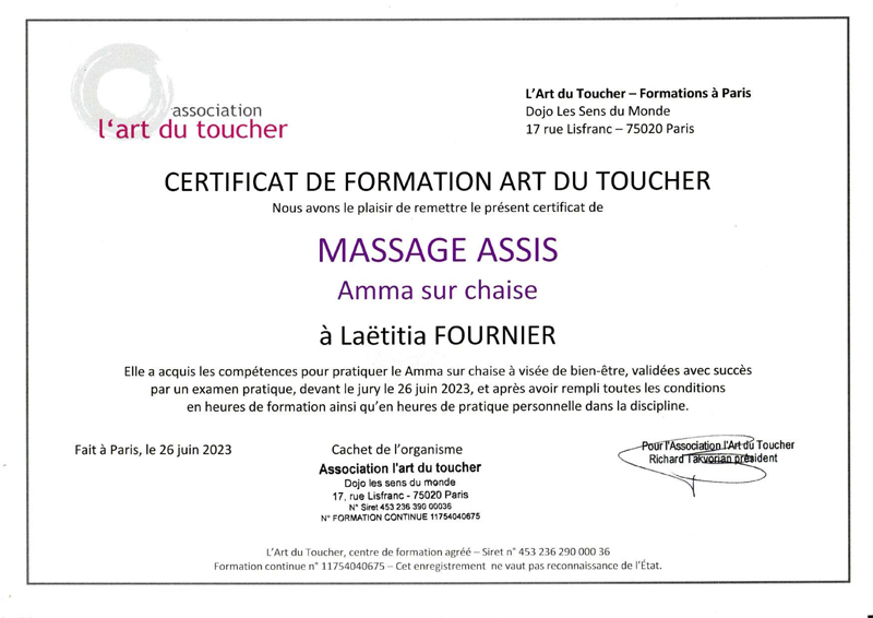 Certificat_Amma Certificat en Amma Assis